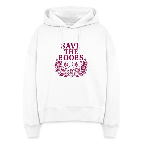 Save the boobs floral - Stanley/Stella Nora Women's Organic Hoodie