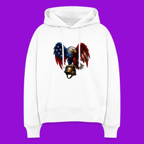 American Flag Bald Eagle - Helmet - Stanley/Stella Nora Women's Organic Hoodie