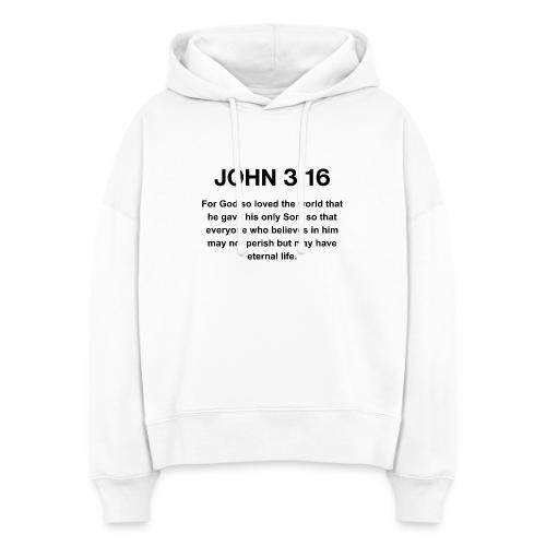 John 3:16 Christian Apparel – Bible Verse Clothing - Stanley/Stella Nora Women's Organic Hoodie