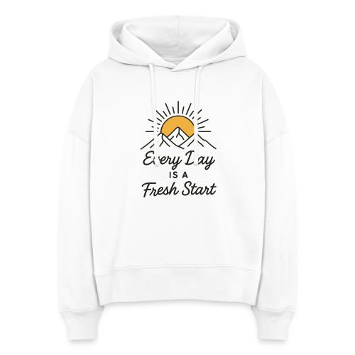 Inspirational Mountain Sunrise Motif - Stanley/Stella Nora Women's Organic Hoodie