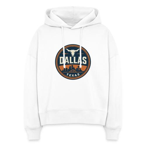 Vintage Dallas Texas Western Skyline Retro Cowboy - Stanley/Stella Nora Women's Organic Hoodie
