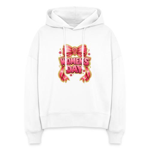 Cute Pink Bow Women’s Day Feminist Symbol - Stanley/Stella Nora Women's Organic Hoodie