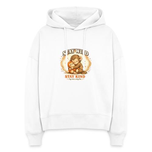 Stay Wild Stay Kind Punch Monkey Hug - Stanley/Stella Nora Women's Organic Hoodie