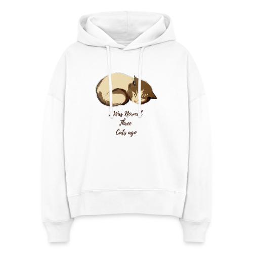 I Was Normal Three Cats Ago Funny Cat T-Shirt - Stanley/Stella Nora Women's Organic Hoodie