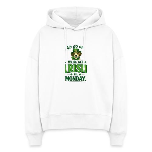 St. Patrick’s Day Dog T-Shirt – We’re All Irish - Stanley/Stella Nora Women's Organic Hoodie