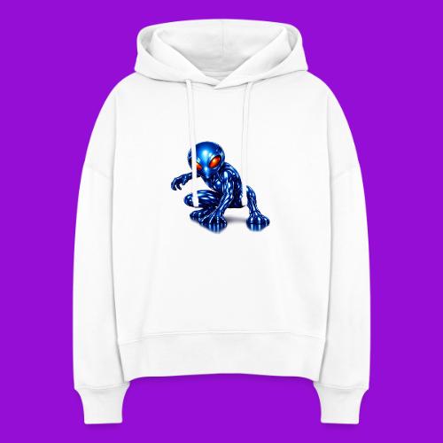 Blue Alien Crouch - Stanley/Stella Nora Women's Organic Hoodie