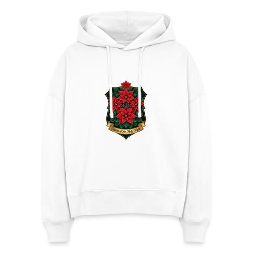 Poinsettia Crest T-Shirt - Stanley/Stella Nora Women's Organic Hoodie