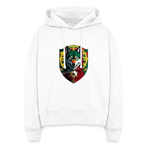 Portugal Iberian Wolf Soccer T Shirt,Football Gift - Stanley/Stella Nora Women's Organic Hoodie