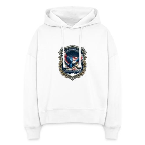 USA Eagle Vanguard T-Shirt,American Flag PrideGift - Stanley/Stella Nora Women's Organic Hoodie