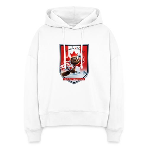 Canada Beaver Ascent T-Shirt, Canadian Pride Gift - Stanley/Stella Nora Women's Organic Hoodie
