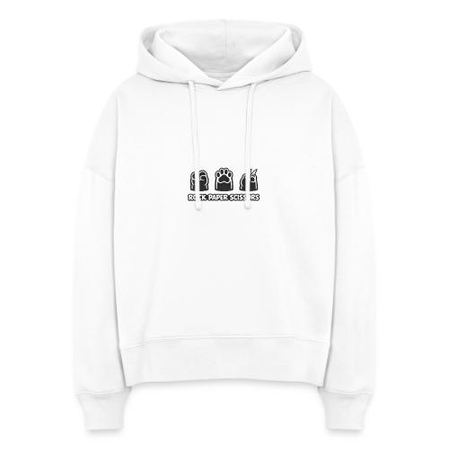 Playful Dog Paw Rock Paper Scissors - Stanley/Stella Nora Women's Organic Hoodie