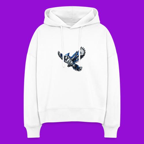Silver Blue Jay in Flight - Stanley/Stella Nora Women's Organic Hoodie