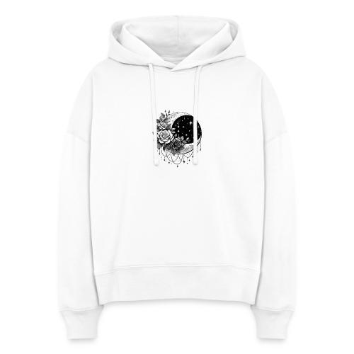 Crescent Moon Floral - Stanley/Stella Nora Women's Organic Hoodie