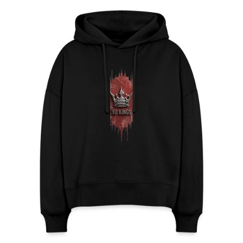 NO KINGS - Distressed Anarchy Crown - Stanley/Stella Nora Women's Organic Hoodie
