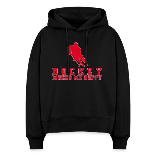 Hockey makes me happy - Stanley/Stella Nora Women's Organic Hoodie