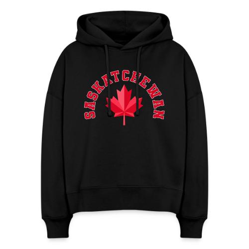Saskatchewan with maple leaf - Stanley/Stella Nora Women's Organic Hoodie