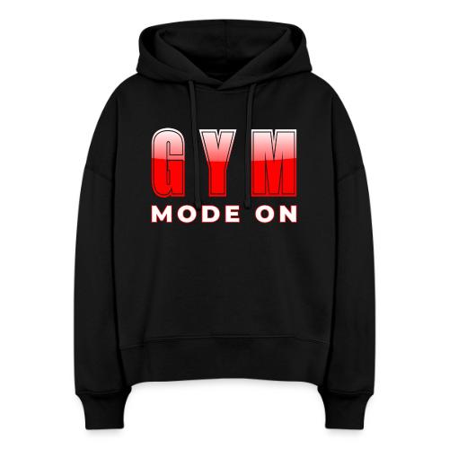 Gym Mode On Fitness Typography Design - Stanley/Stella Nora Women's Organic Hoodie