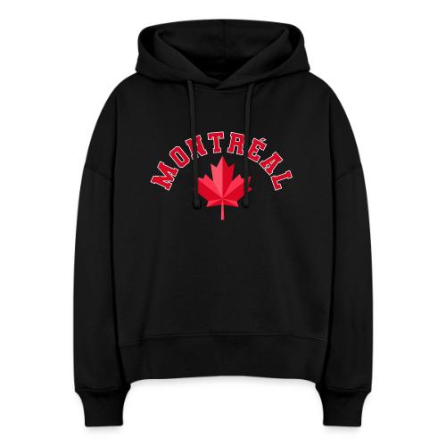 Montréal with maple leaf - Stanley/Stella Nora Women's Organic Hoodie