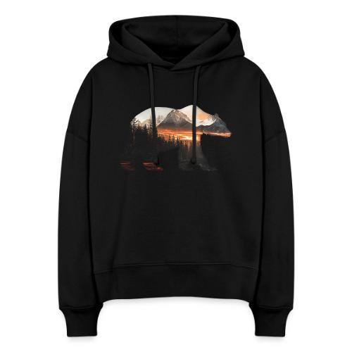 Canada Bear: fiery tones - Stanley/Stella Nora Women's Organic Hoodie