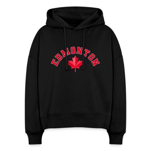 Edmonton with maple leaf - Stanley/Stella Nora Women's Organic Hoodie