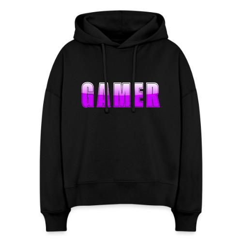 Gamer Purple Glossy Collegiate Design - Stanley/Stella Nora Women's Organic Hoodie