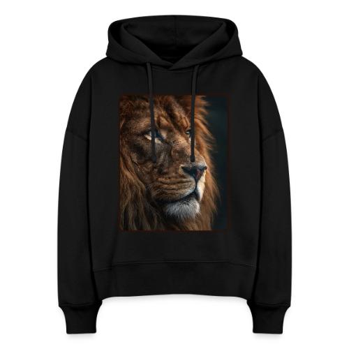 Lion Portrait Majestic Wildlife Design - Stanley/Stella Nora Women's Organic Hoodie