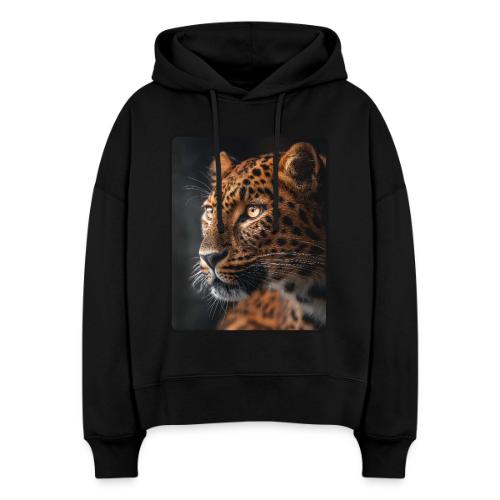 Amur Leopard Face Wildlife Design - Stanley/Stella Nora Women's Organic Hoodie