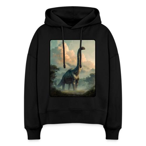Brachiosaurus Prehistoric Scene Design - Stanley/Stella Nora Women's Organic Hoodie