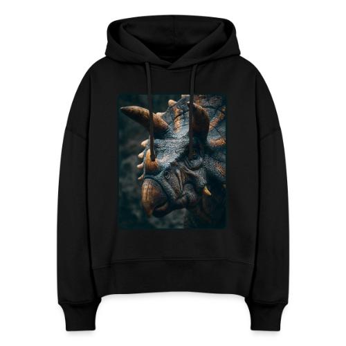 Triceratops Detailed Portrait Design - Stanley/Stella Nora Women's Organic Hoodie