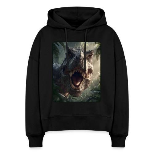 T Rex Jungle Roar Design - Stanley/Stella Nora Women's Organic Hoodie