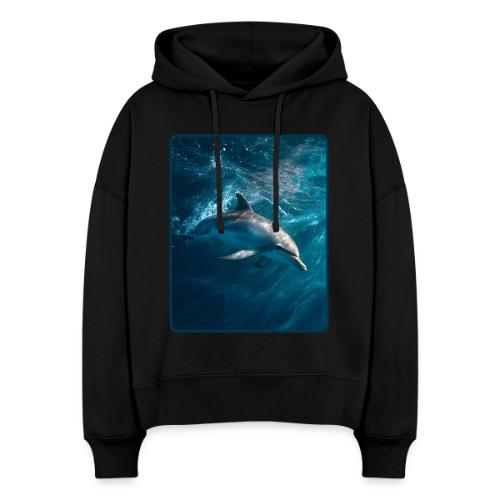 Dolphin Sunlit Ocean Serenity Design - Stanley/Stella Nora Women's Organic Hoodie