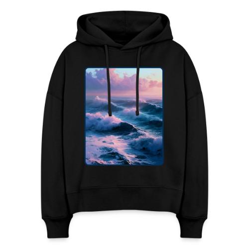 Dreamy Pastel Ocean Sunset Art - Stanley/Stella Nora Women's Organic Hoodie