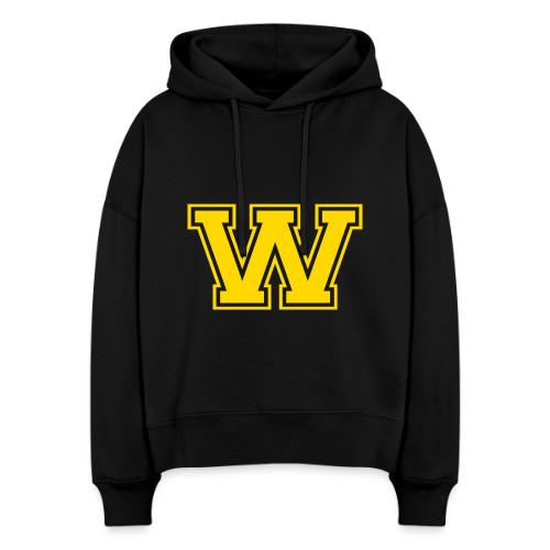 Letter W – Capital Athletic Alphabet Monogram - Stanley/Stella Nora Women's Organic Hoodie