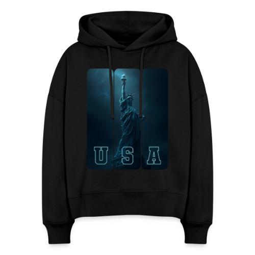 Neon Liberty USA Triptych - Stanley/Stella Nora Women's Organic Hoodie