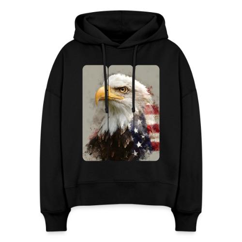 USA: Eagle of the Free - Stanley/Stella Nora Women's Organic Hoodie