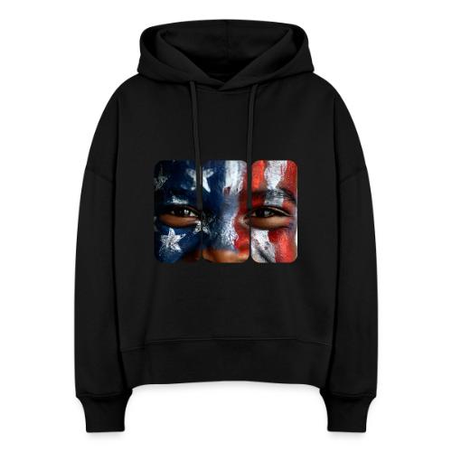 USA: Three Panels of Pride - Stanley/Stella Nora Women's Organic Hoodie