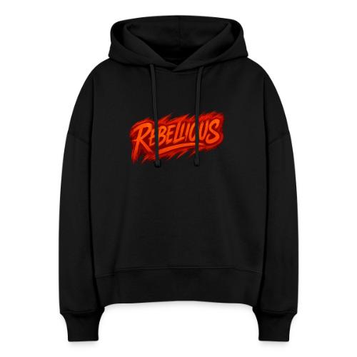 Rebellious Graffiti Neon Orange Streetwear T-Shirt - Stanley/Stella Nora Women's Organic Hoodie
