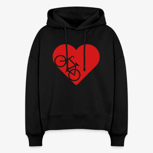 Bike in heart - Stanley/Stella Nora Women's Organic Hoodie