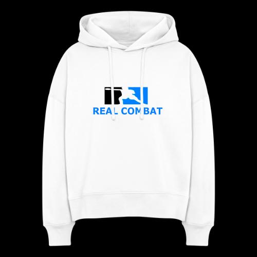 RCM MMA & BOXING Light Blue White Text - Stanley/Stella Nora Women's Organic Hoodie