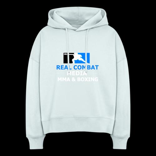 RCM MMA & BOXING Light Blue White Text - Stanley/Stella Nora Women's Organic Hoodie