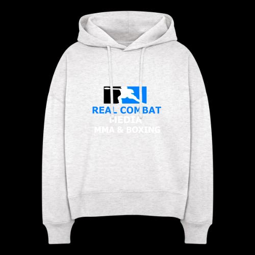 RCM MMA & BOXING Light Blue White Text - Stanley/Stella Nora Women's Organic Hoodie
