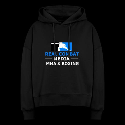 RCM MMA & BOXING Light Blue White Text - Stanley/Stella Nora Women's Organic Hoodie