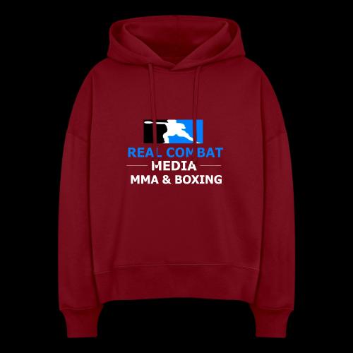 RCM MMA & BOXING Light Blue White Text - Stanley/Stella Nora Women's Organic Hoodie