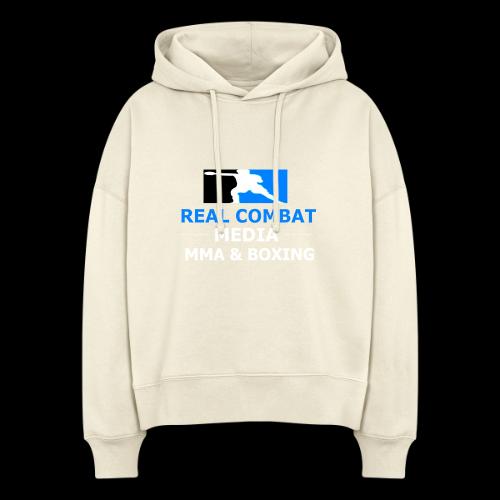 RCM MMA & BOXING Light Blue White Text - Stanley/Stella Nora Women's Organic Hoodie