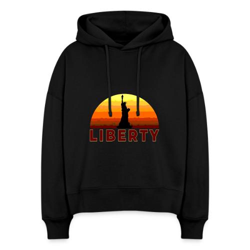 USA: Sunset Liberty Bold - Stanley/Stella Nora Women's Organic Hoodie