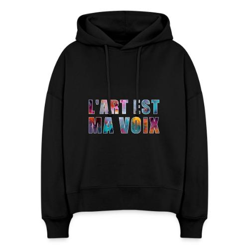 Art is my voice - Stanley/Stella Nora Women's Organic Hoodie