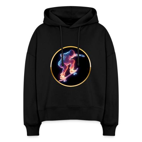 Skateboarding: Neon Skate Orbit - Stanley/Stella Nora Women's Organic Hoodie