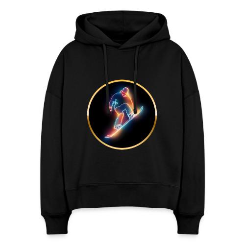 Golden Neon Snowboard - Stanley/Stella Nora Women's Organic Hoodie