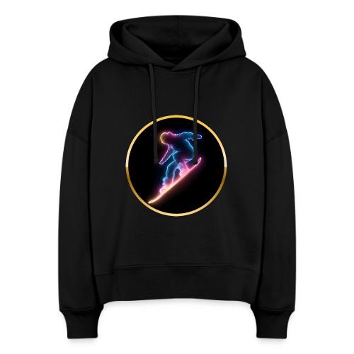 Snowboarding: Neon Snow Drift - Stanley/Stella Nora Women's Organic Hoodie