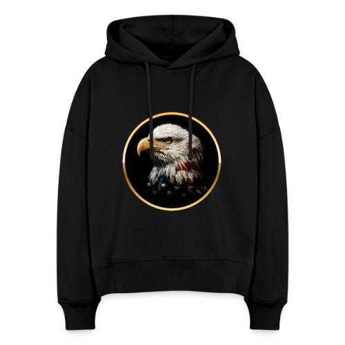 America: Golden Freedom Crest - Stanley/Stella Nora Women's Organic Hoodie